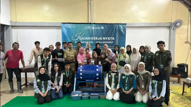 Dokumentasi bersama setelah pelaksanaan sosialisasi. Foto: Dok. Pribadi/KKN 033 UNS