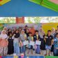 Dokumentasi bersama setelah pelaksanaan Lomba Seni Literasi di TK KB Pelangi, Desa Tawangsari, Kecamatan Kerjo, Kabupaten Karanganyar, Minggu (16/8/2026). Foto: Dok. Pribadi/KKN 292 UNS