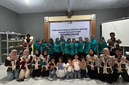 Dokumentasi Bersama Kelompok PKK Desa Sumberdem dalam Kegiatan Sosialisasi Pemanfaatan Cangkang Telur sebagai Pupuk Organik . Foto: Dok. Pribadi/KKN 179 UNS