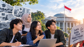 Ilustrasi Generasi Muda dan politik